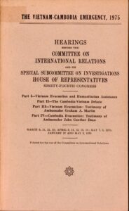 The Vietnam – Cambodia Emergency 1975
